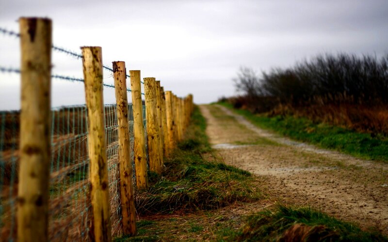 Dirt Path with Fence