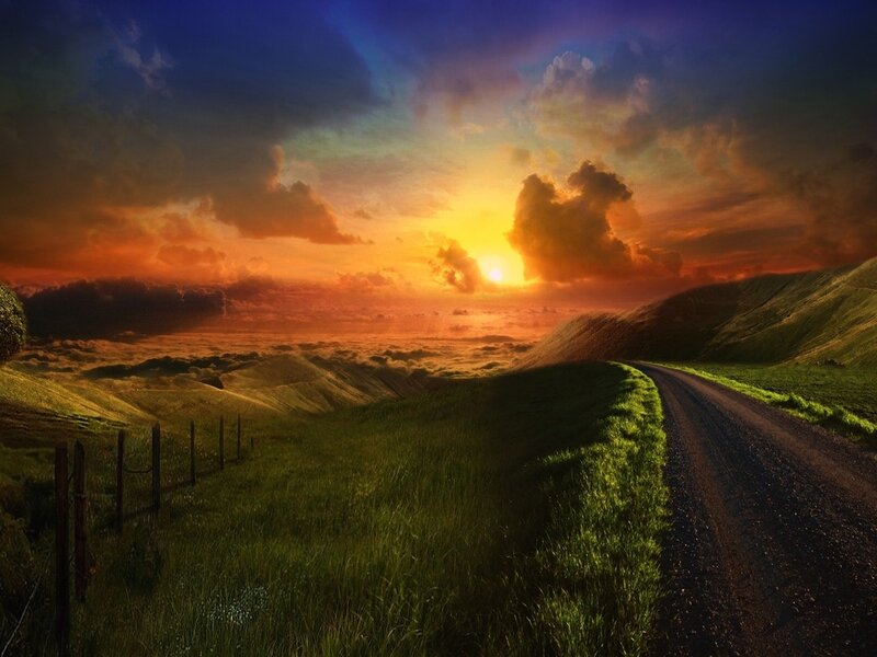 Dirt Road in Hills