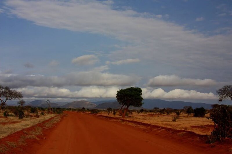 Dirt Road in Savanna — Red