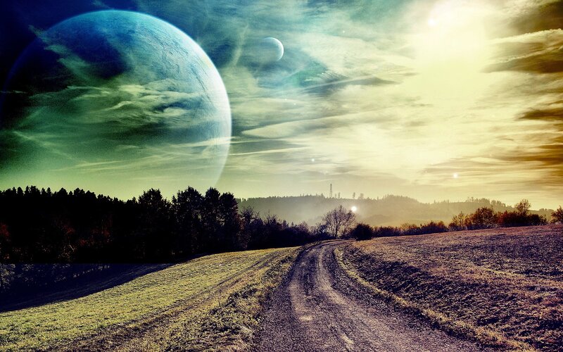 Dirt Road on Alien Planet