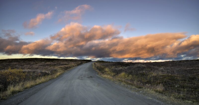 Dirt Road on Hill