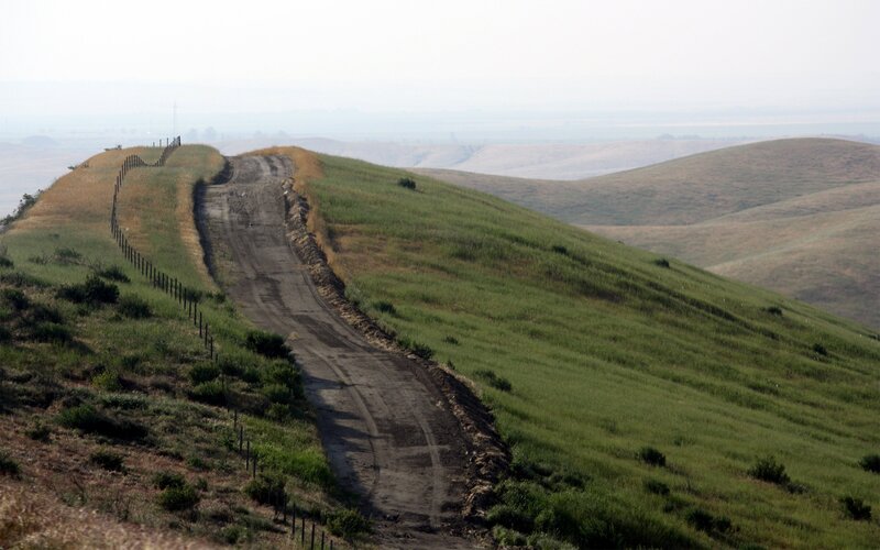 Dirt Road on Hillside