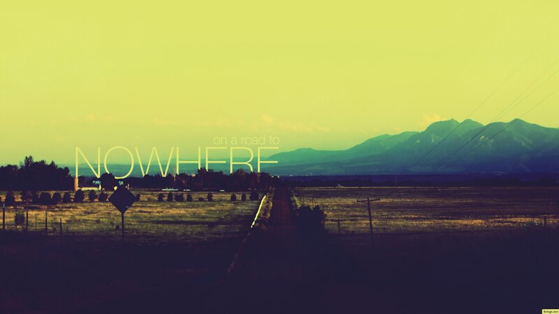 Dirt Road to Mountains — Yellow