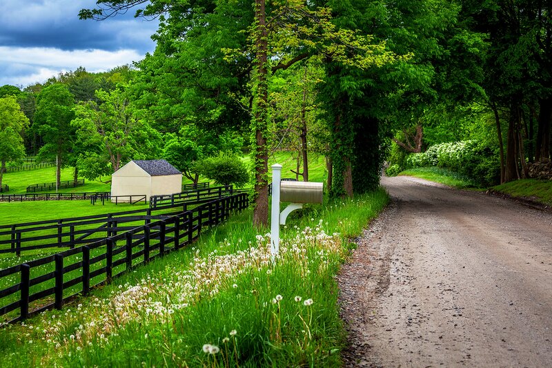 Dirt Road with Mailbox