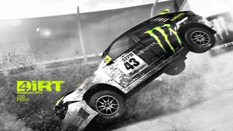 Dirt ShowDown 2012 car crash