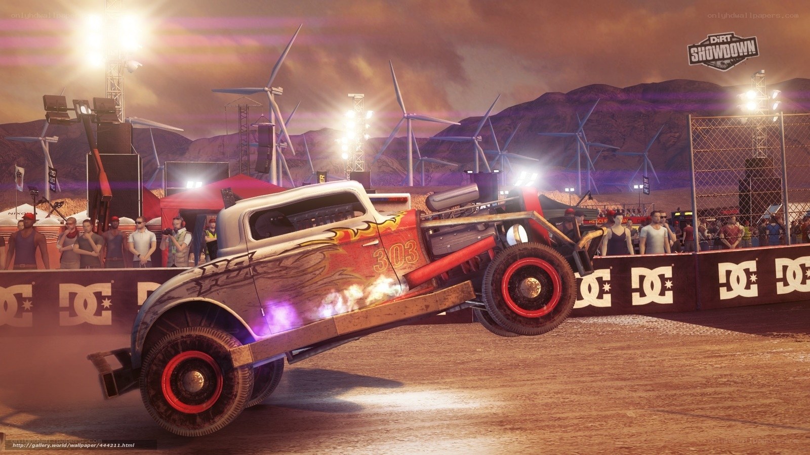 Dirt Showdown car stunt