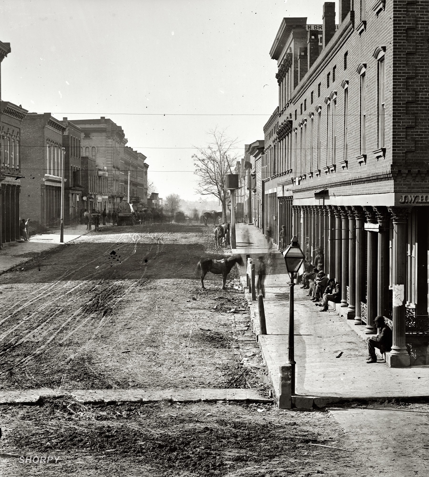 Dirt street in old town