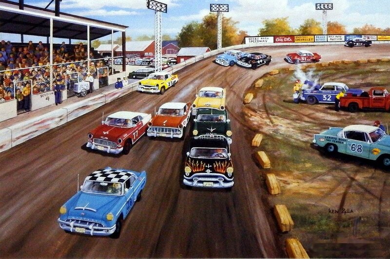 Dirt Track Car Race