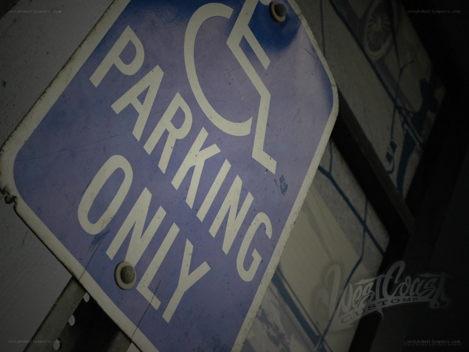 disabled parking only sign