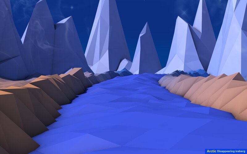Disappearing Iceberg