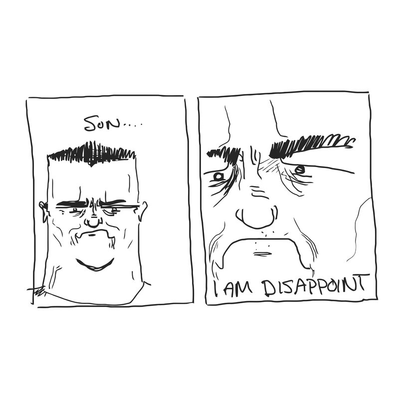 disappointed father meme