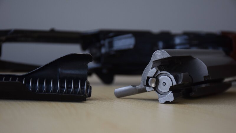 Disassembled Firearm Parts