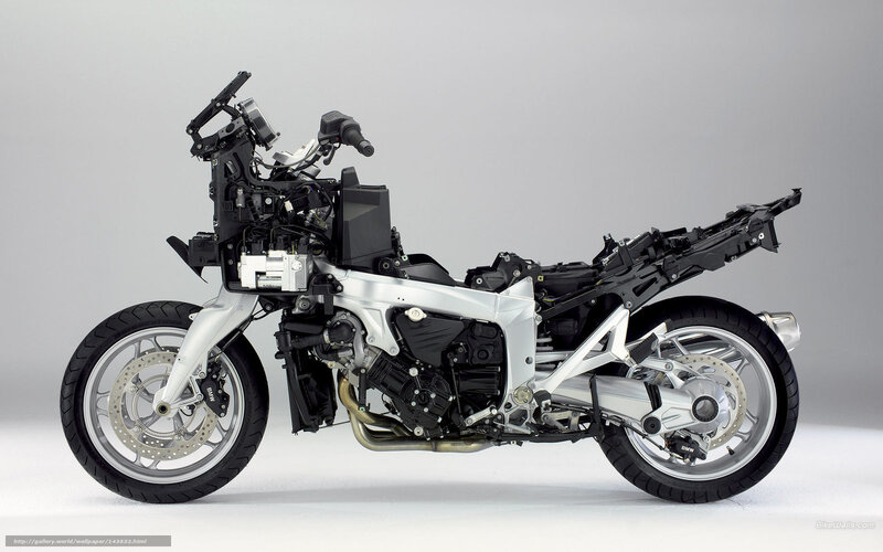 Disassembled Motorcycle