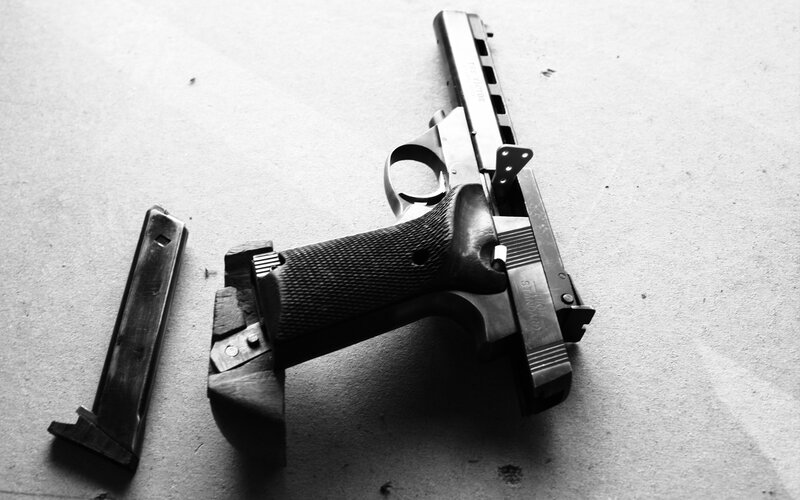 Disassembled Pistol