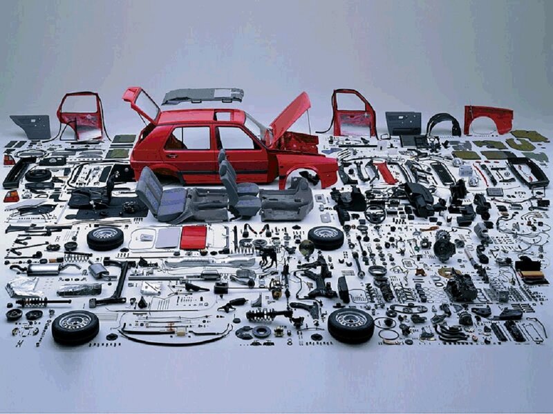Disassembled Red Car — Neutral