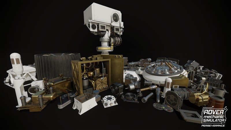 Disassembled Rover Components