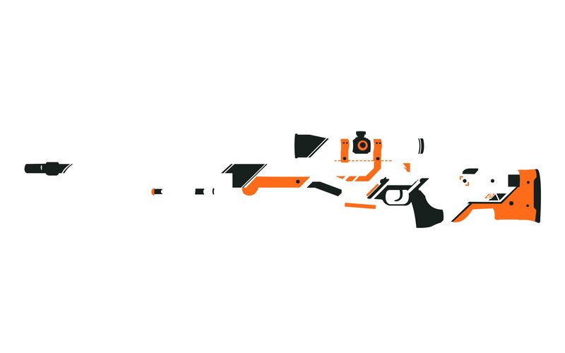Disassembled Sniper Rifle