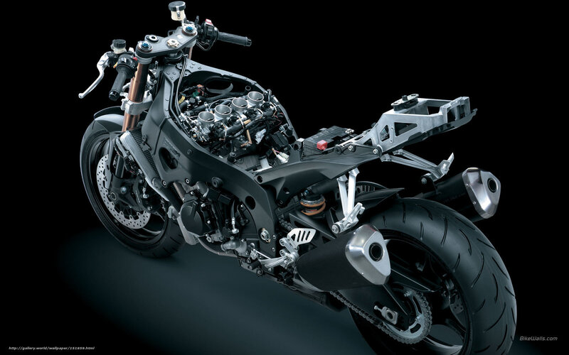 disassembled sport motorcycle