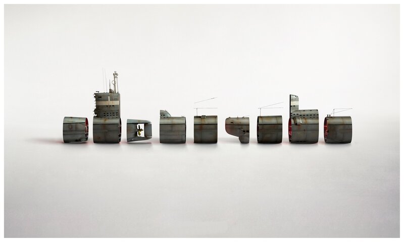 disassembled submarine model