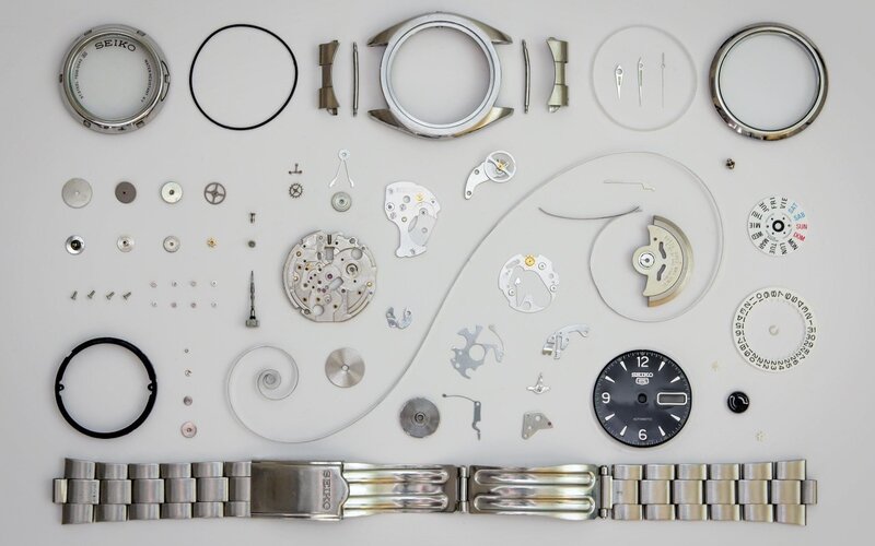 Disassembled Watch Parts
