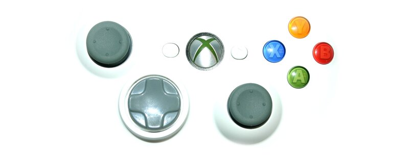 disassembled xbox controller