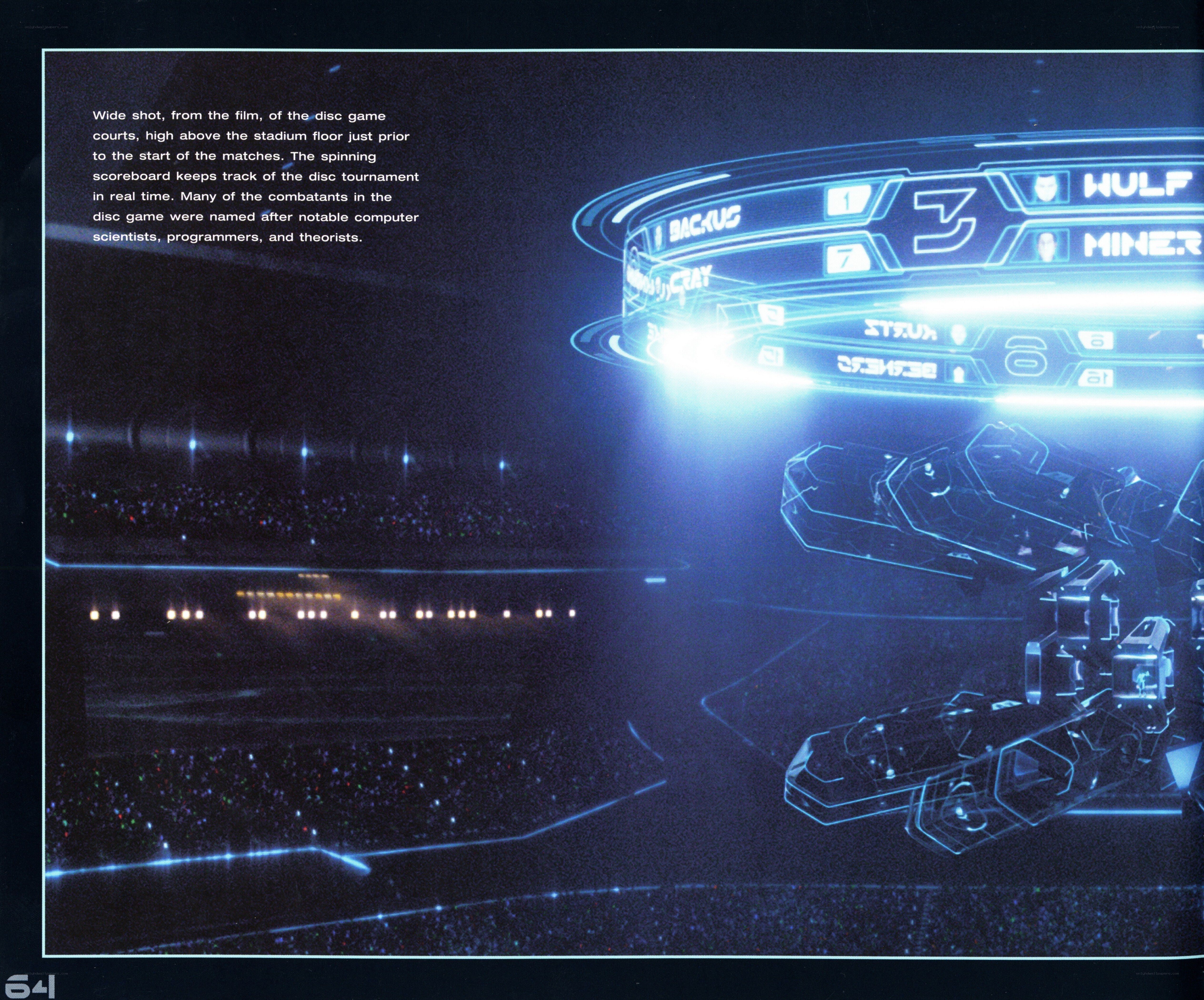 Disc game arena wide shot