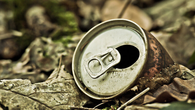 Discarded Soda Can