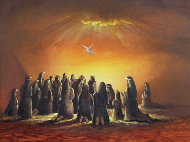Disciples Receiving Holy Spirit