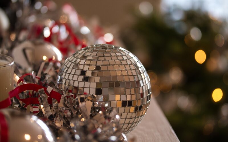 disco ball holiday decor