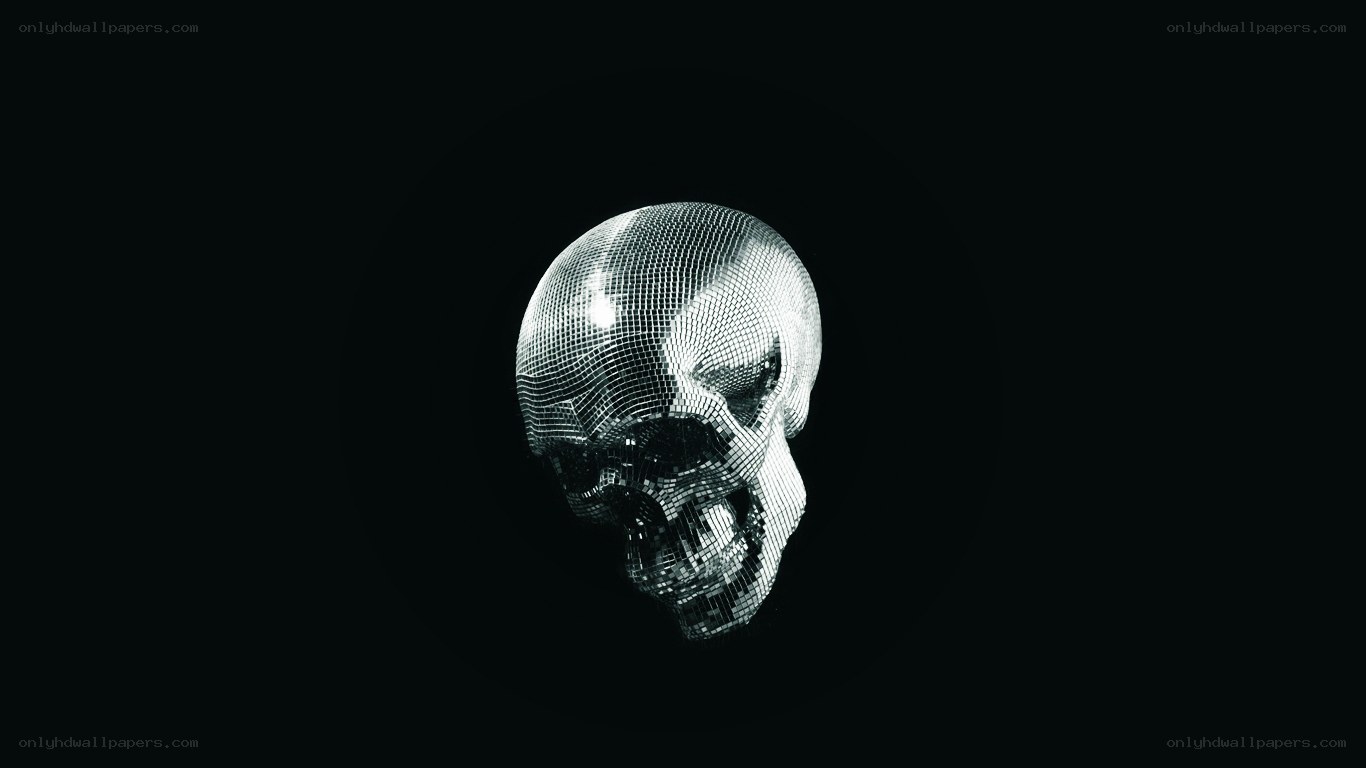 disco ball skull