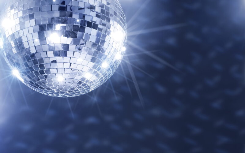 Disco Ball with Light Beams