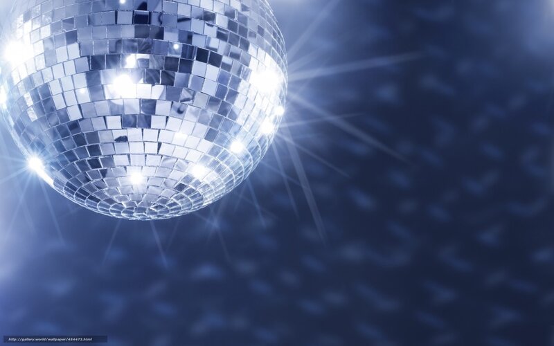 disco ball with light effects