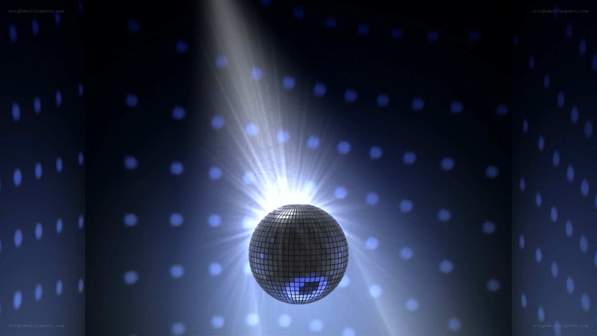 Disco ball with light rays