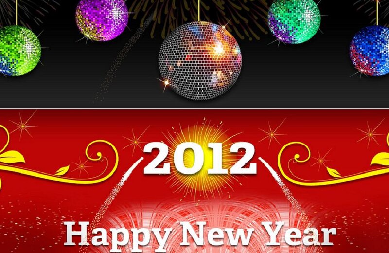 Disco Balls and Fireworks — Red