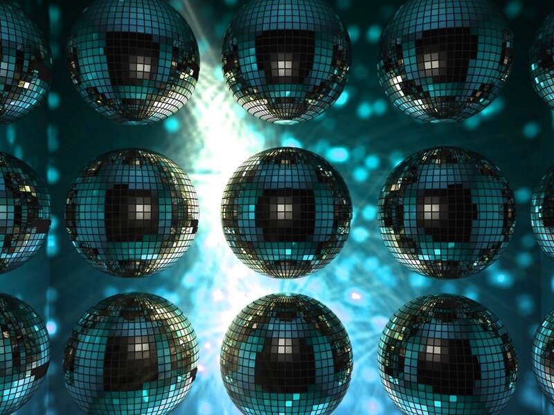 Disco Balls in Pattern