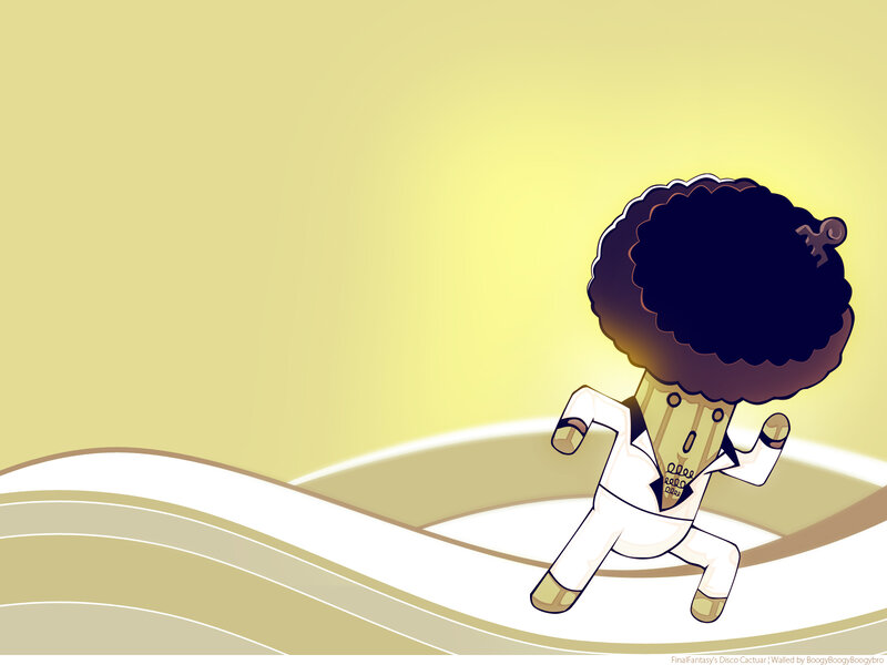 Disco Cactus Character