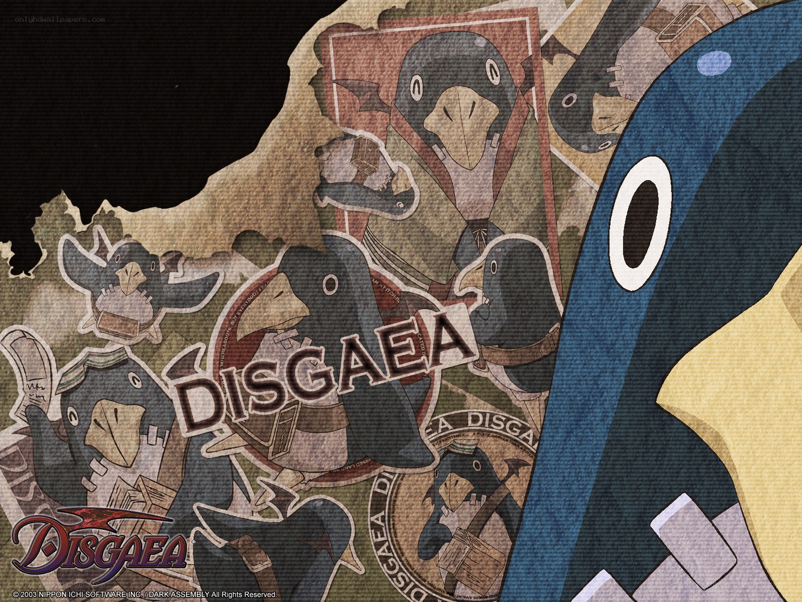 Disgaea game art collage