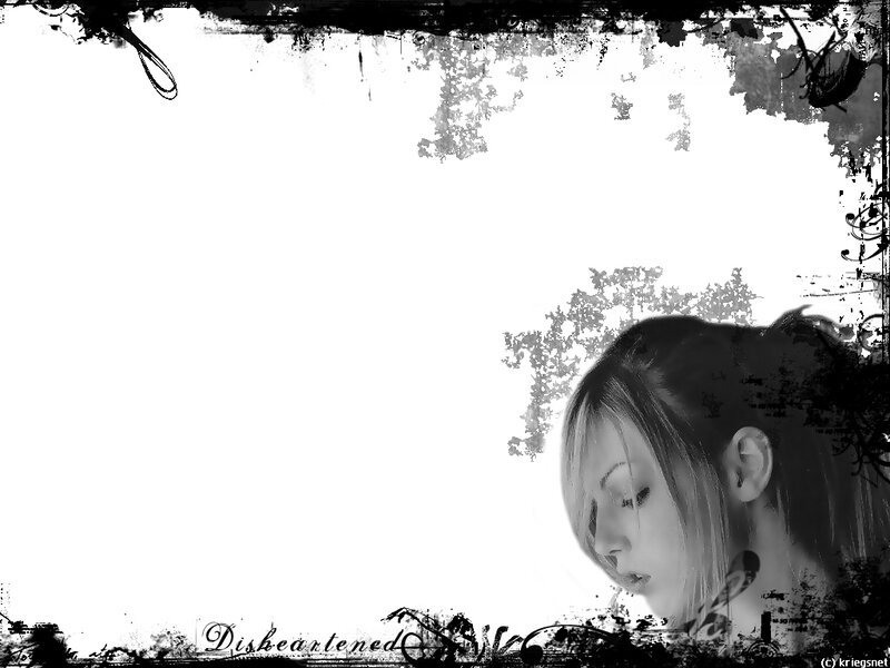 disheartened woman portrait