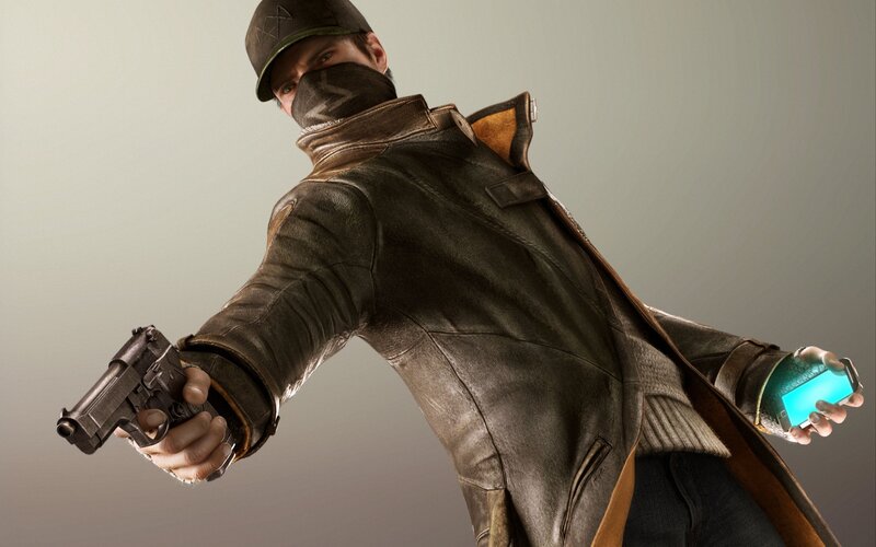 Dishonored character with gun