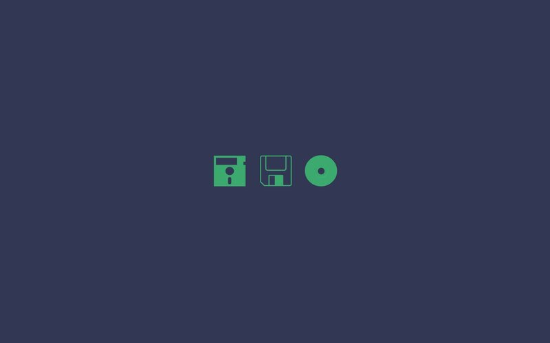 Disk Icons on Dark Background
