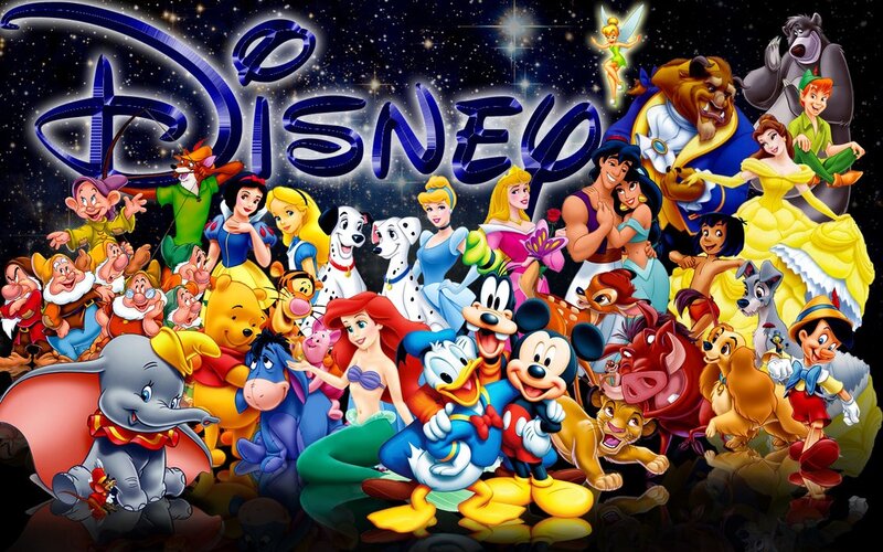Disney characters collage