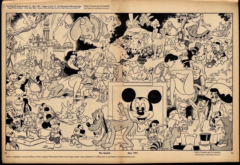 Disney characters collage