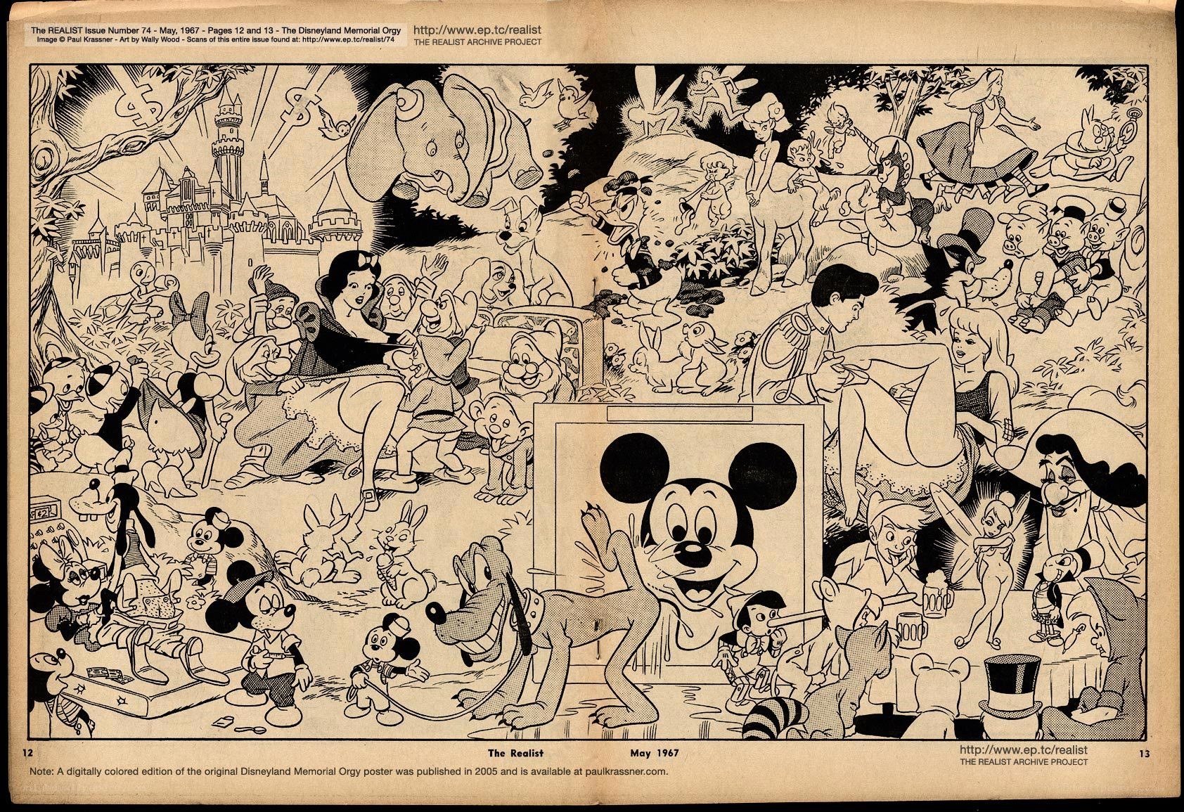 Disney characters collage