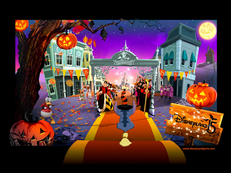 Disney Characters in Halloween Costumes — Purple