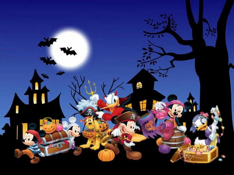 Disney Characters in Halloween Costumes
