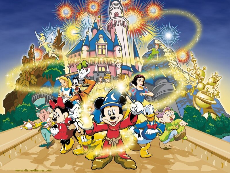 Disney Characters in Parade — Blue