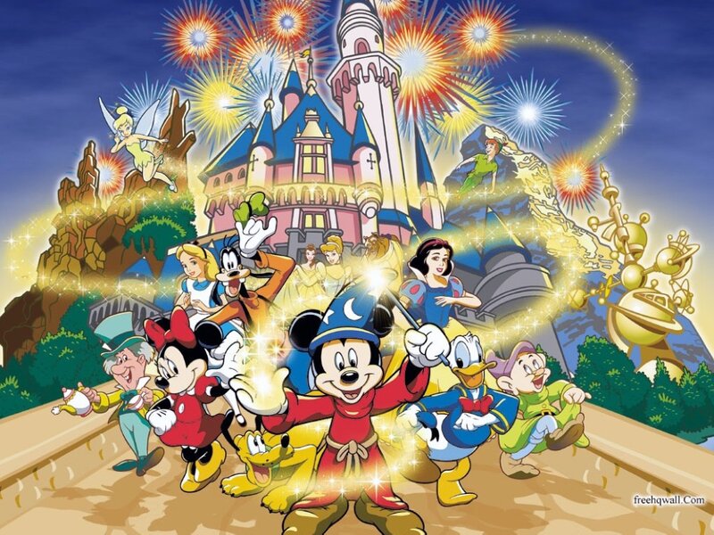 Disney Characters in Parade