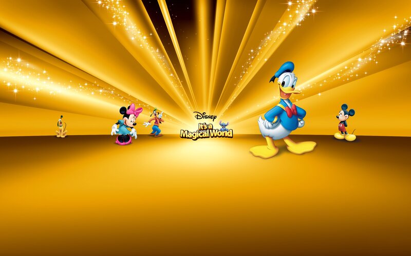 Disney Characters on Stage — Gold, Magical