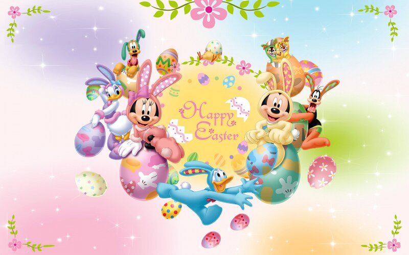 Disney Characters with Easter Eggs