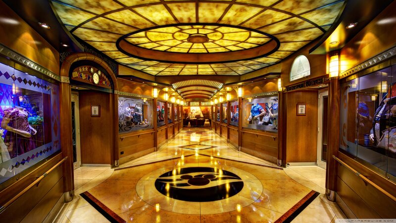 Disney Cruise Ship Hallway